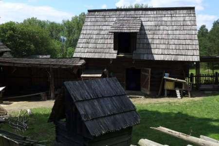 Ancient farm in the countrysideのeditorial素材