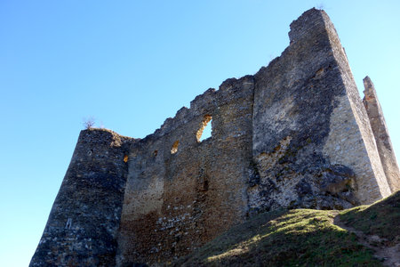 Ruins of ÄiÄva Castle, Slovakiaのeditorial素材