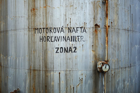 Tray diesel fuel for trainsのeditorial素材