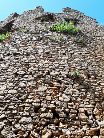 Ruins of Jasenov Castle, Slovakiaのeditorial素材