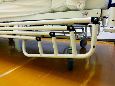 Hospital room with bed for patients