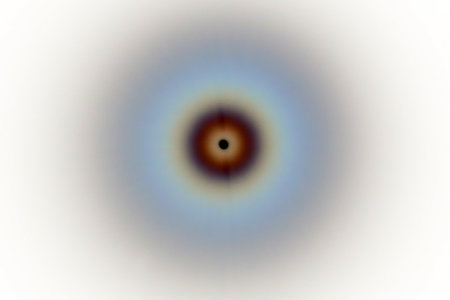 Glowing moon in abstract design