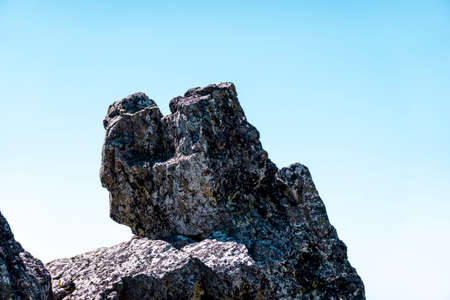 The top of the rock in the mountainsの写真素材