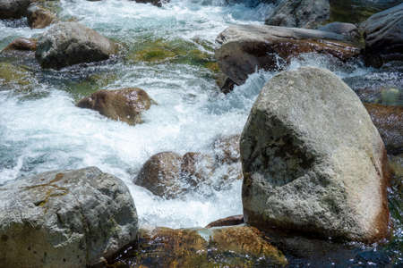 Tatra mountain stream with spring water in the High Tatrasの写真素材