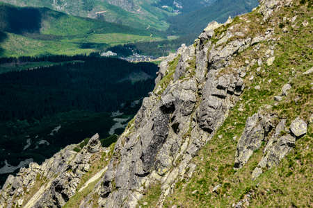 A view of the beautiful surrounding alpine nature from the Chopok ridge in the Low Tatras, Slovakia