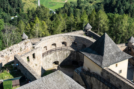 Stara Lubovna castle in Slovakiaの写真素材