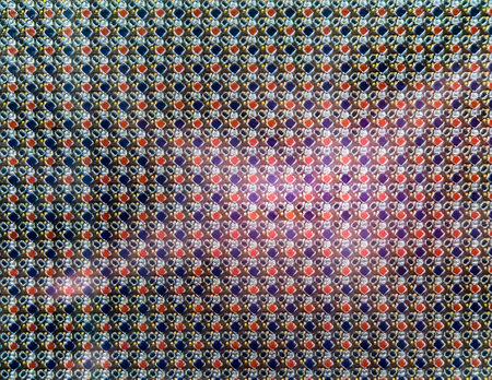 Detail of the electronic technology of the pixels of the mobile phone displayの写真素材