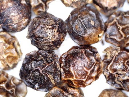 Whole seeds of healthy black pepper