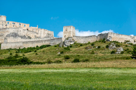 More Castle built on a travertine baseの写真素材