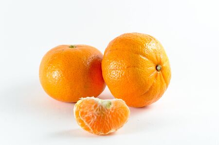 Orange isolated on a white background.の写真素材