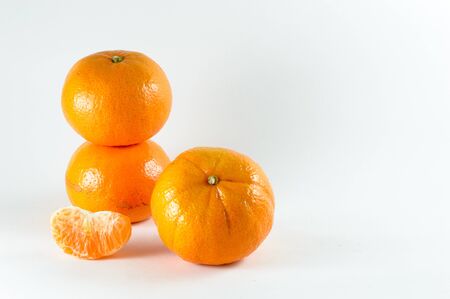 Orange isolated on a white background.の写真素材