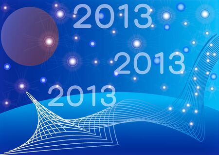 Abstract background-Happy New Year 2013のイラスト素材