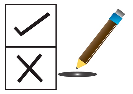 Election Pencil Check Markの写真素材