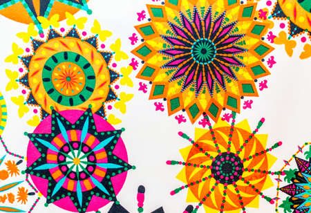 Abstract background.Pyrotechnic round rowel Virtual starburst.の写真素材