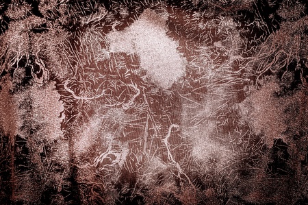 Brown grunge canvas texture with vignette, grunge background for landscape.の写真素材