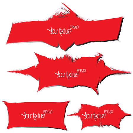 Frame red background.For the meaning of your message.vector EPS10のイラスト素材