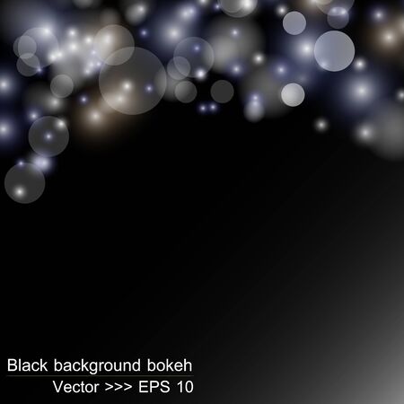 Abstract black background bokeh.For your texture or web design and vertical background.のイラスト素材