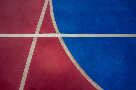 Outdoor public basketball courtの写真素材