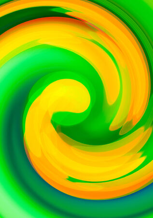 Green twirl circular wave Background.の写真素材