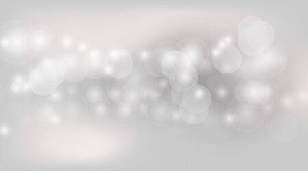 Abstract background bubbles bokeh blurred.  Bubbles soft gray for graphic banner. Grey background with bokeh circle soft. Soft bokeh blur grey light wallpaper. vector EPS.10のイラスト素材