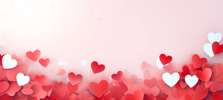 Abstract heart background. concept of Valentine's Day, For wedding photos, wedding cards valentine's day card or web design and web background. Generative aiの素材