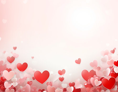 Abstract heart background. concept of Valentine's Day, For wedding photos, wedding cards valentine's day card or web design and web background. Generative aiの素材