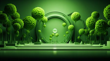 Natural abstract background, For art texture, presentation design or web design and web background. Generative AI.の素材