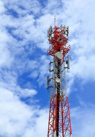 antenna and the blue sky