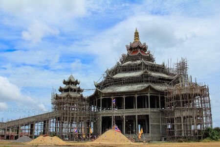 construction of the temple in Thailandの写真素材