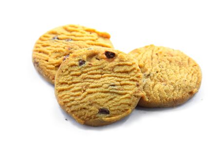 cookie on a white backgroundの写真素材