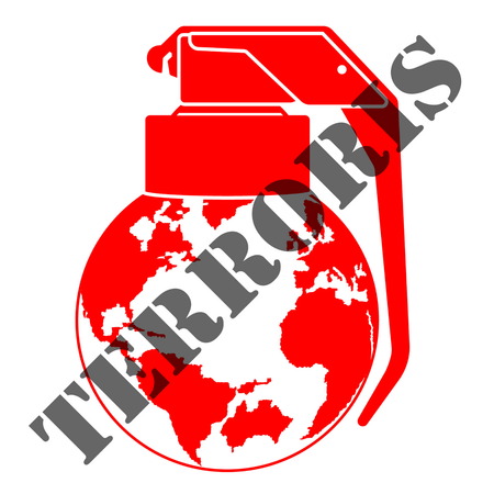 illustration threats and global terrorismのイラスト素材