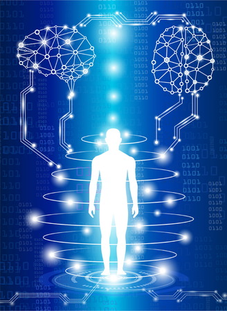 Technology medical science in future.のイラスト素材