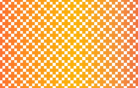 wallpaper seamless shape cross pattern with glossy gradient yellow and orange on white backgroundのイラスト素材