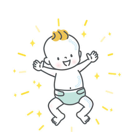 Skin Smooth Baby Stock Illustrationのイラスト素材