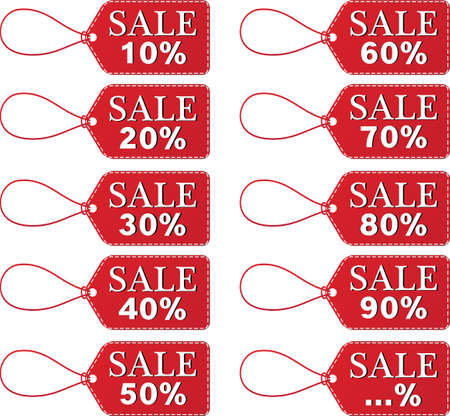 Big Sale tags text on circle tags. Vector illustration.のイラスト素材