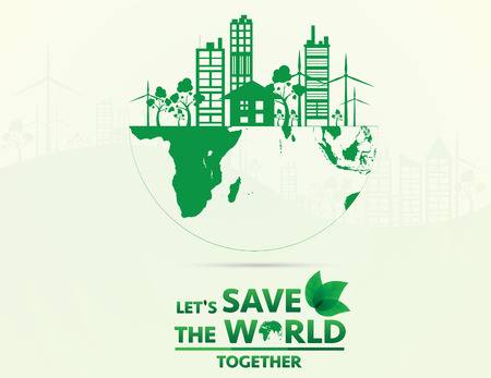 save the world. Vector illustration EPS10.のイラスト素材