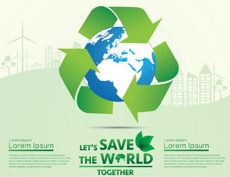 save world, concept of infographics. Vector illustration EPS10.のイラスト素材