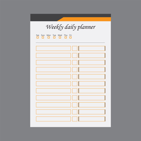Corporate business daily planner designのイラスト素材