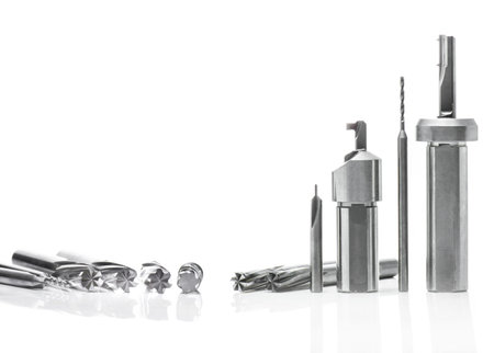 special tools carbide precistion with oil hole center drill grooving bite reamer endmill Use with the machining center cnc lathe solid and brazing Drilling metal cast iron Aluminum Nonferrous metalsの写真素材