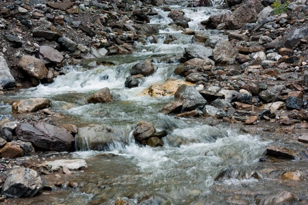 mountain streamの写真素材
