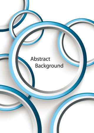 blue circles with shadows のイラスト素材