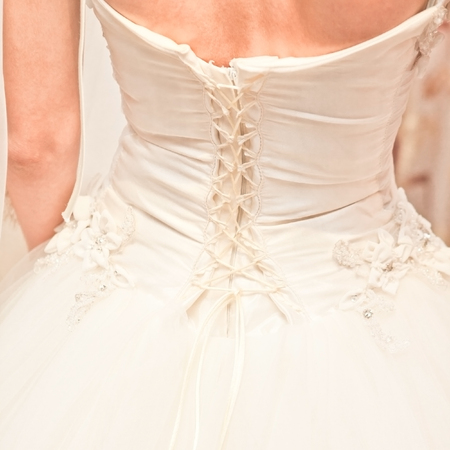 corset dress brideの写真素材