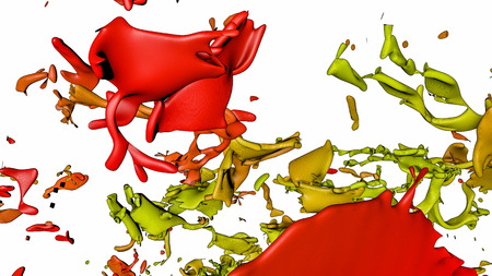 abstract three-dimensional spray. three-dimensional. 3D renderingの写真素材
