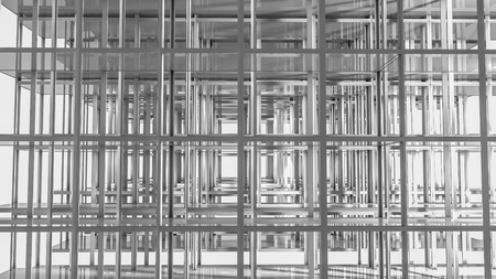 abstract geometric floors and shapes. illustration. 3d renderの写真素材