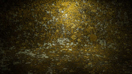 empty stone background. curved surface with shadows and light spots. 3d render illustrationの写真素材