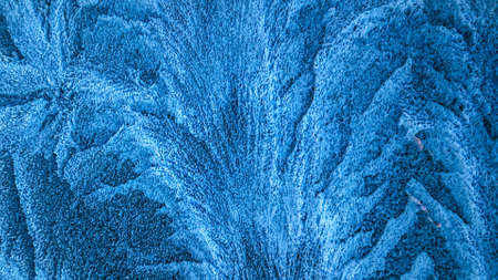 three-dimensional abstract frosty background. patterns on glass frost. 3d render illustrationの写真素材