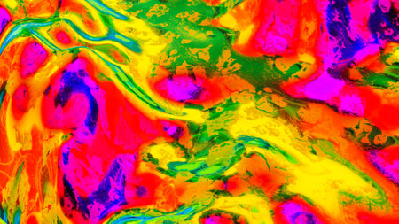 abstract colorful background. deformed wave iridescent surface. 3d render illustration