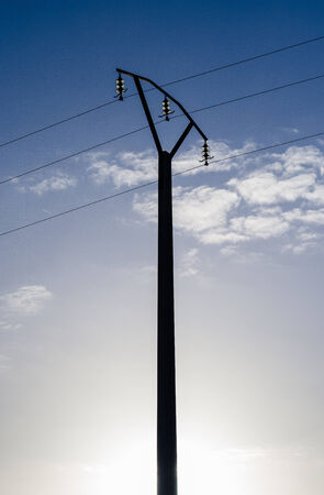 electricity to the town の写真素材