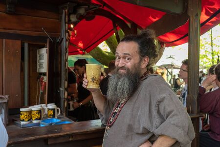 Bad Saeckingen, Germany - April 21th 2018: Mittelalterlich Phantasie Spectaculumのeditorial素材