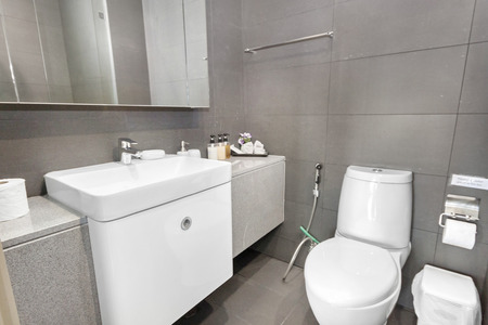 Bathroom in my condominiumの写真素材